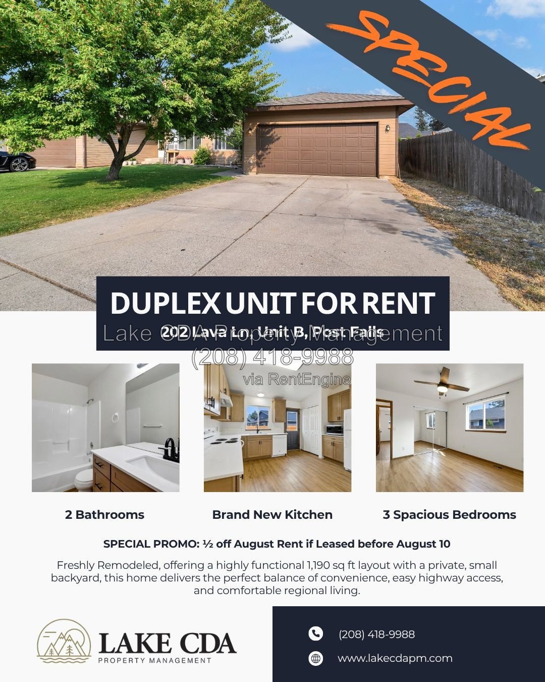 **MOVE IN SPECIAL** Clean Fully Remodeled 3-Bedroom, 2-bathroom & 2 car garage property image
